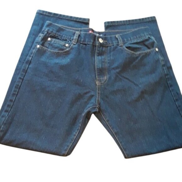 Cambridge Classic Men's 5 Pocket Dark Wash Jeans - Picture 1 of 8